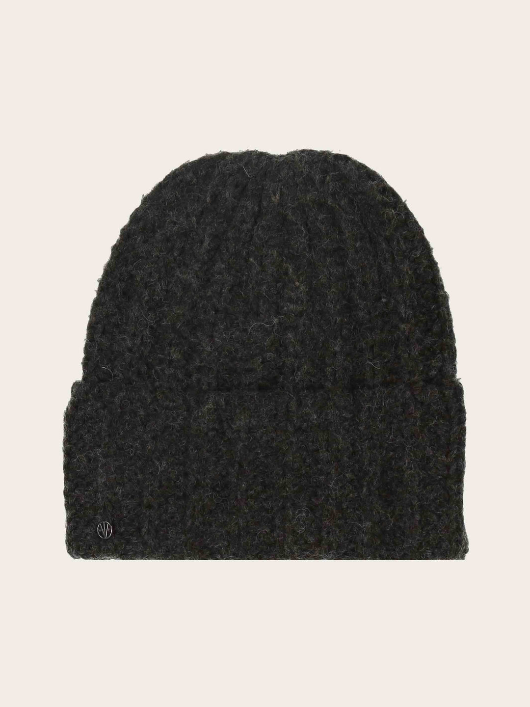 Gestrickte Loevenich Beanie mit Rippenmuster
