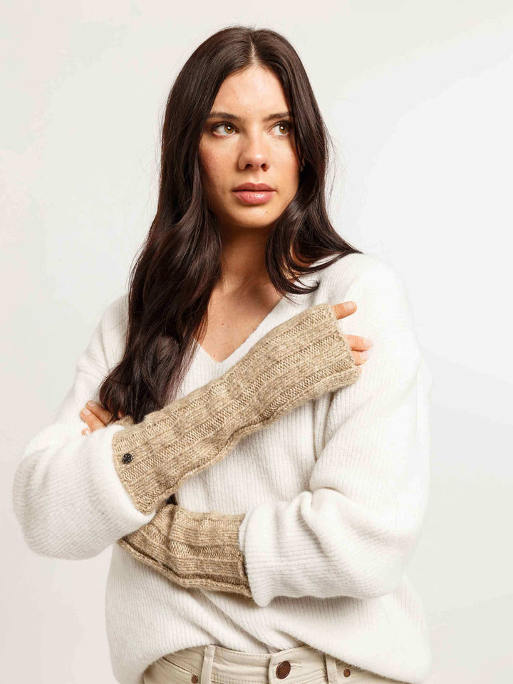 Gestrickte Loevenich Handstulpen