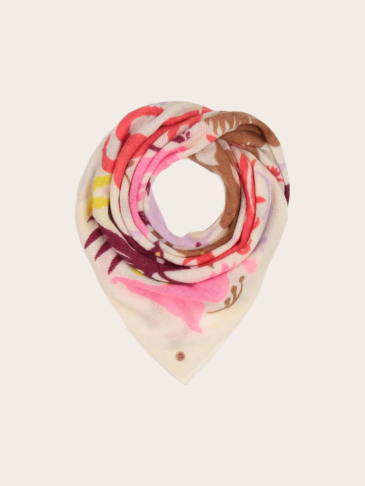 Tuch mit Tier-Motiven aus reiner Wolle