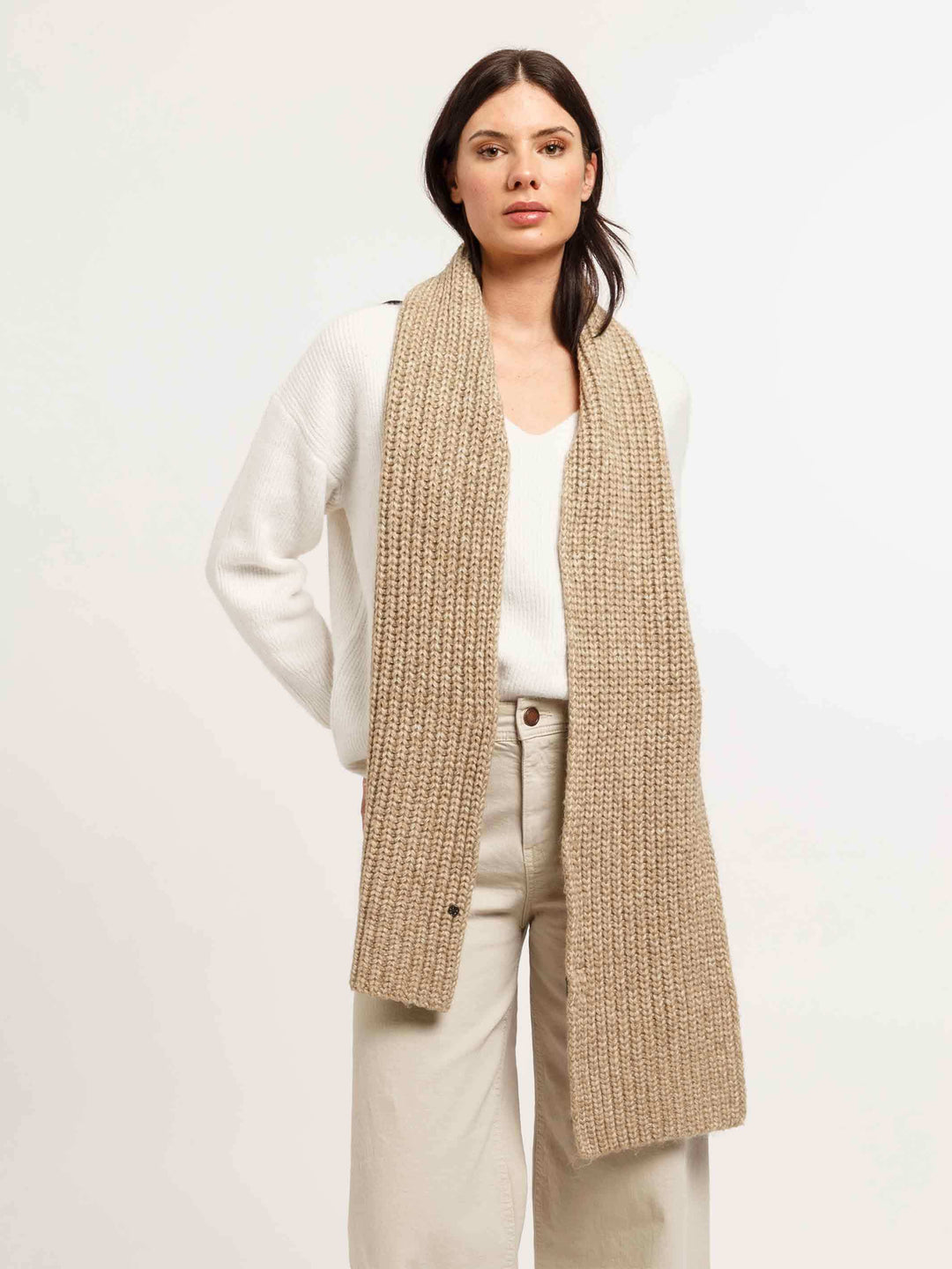 Loevenich Strickschal mit Rippenmuster