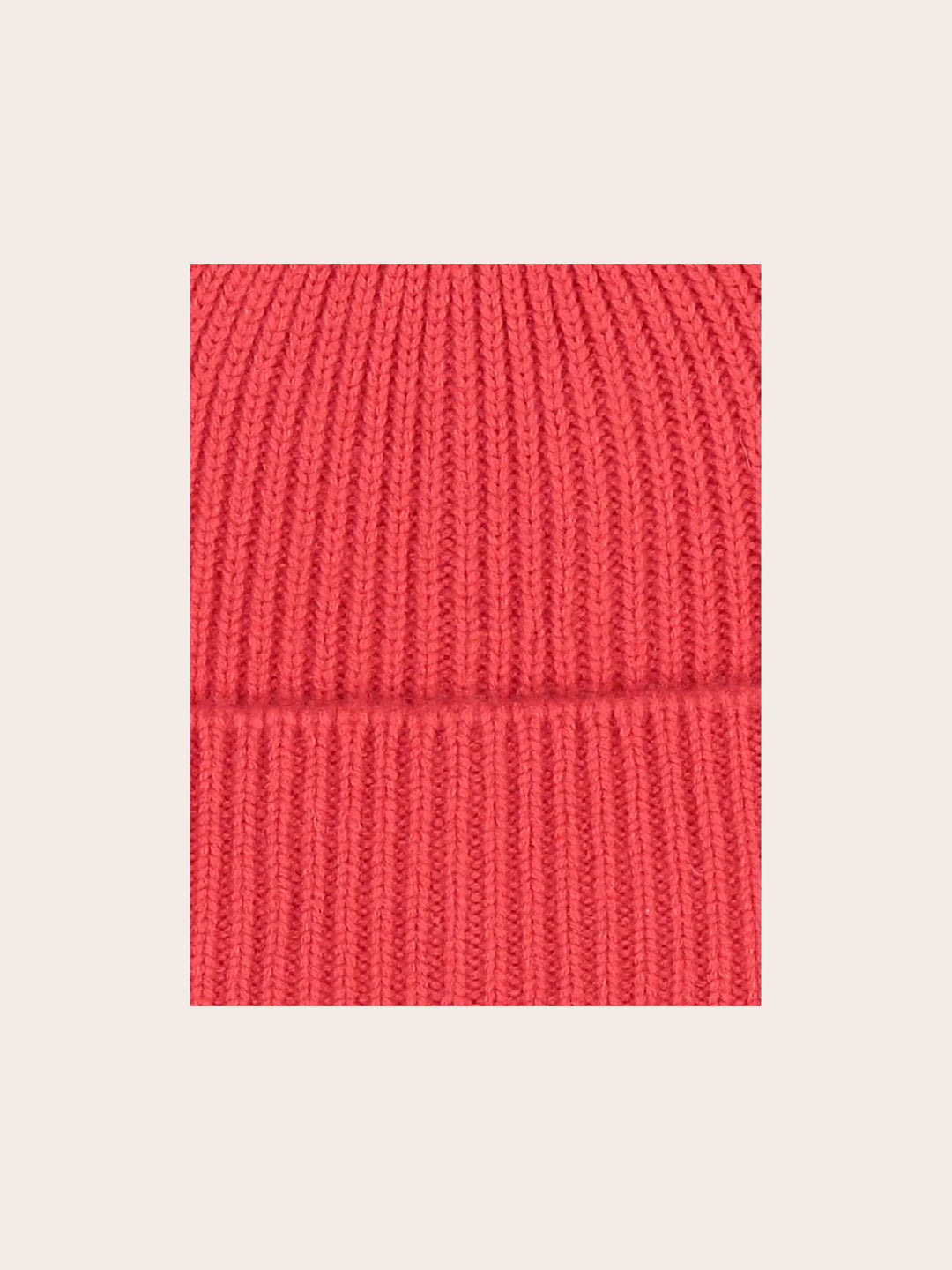 Grobstrick-Mütze mit breiter Krempe aus reiner Wolle