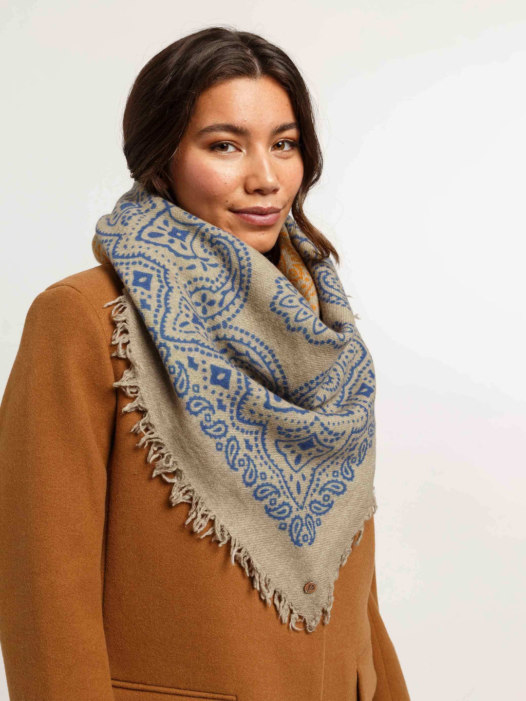 Tuch im Paisley-Design aus reiner Wolle