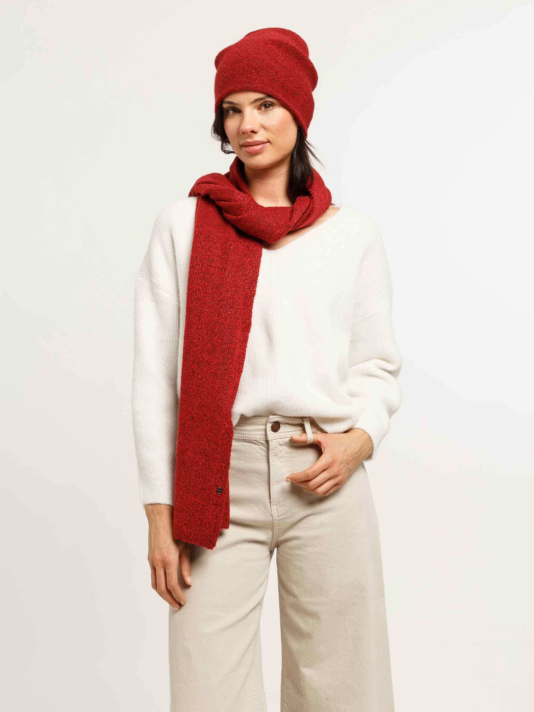 Schlichte Loevenich Beanie mit Glitzer