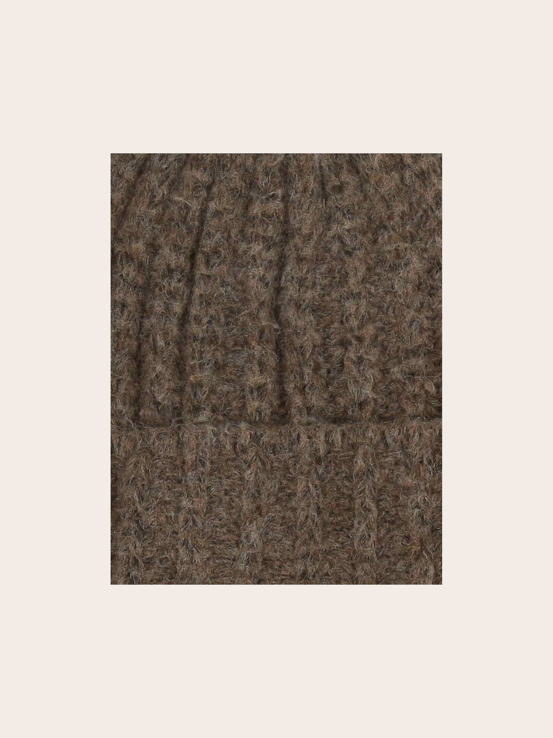 Gestrickte Loevenich Beanie mit Rippenmuster