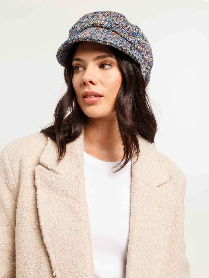 Loevenich Kapitänsmütze mit buntem Karo-Muster