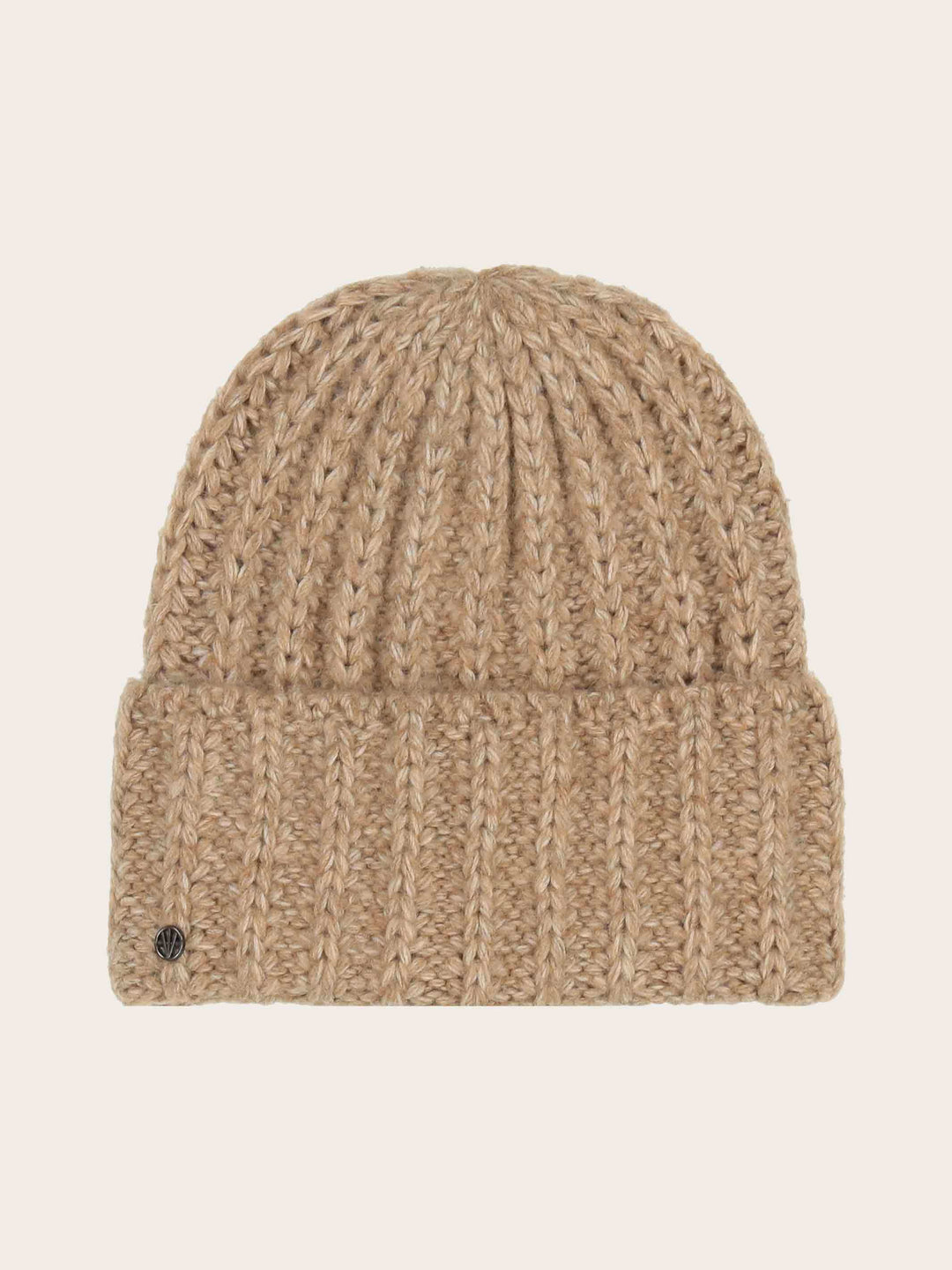 Gestrickte Loevenich Beanie mit Rippenmuster