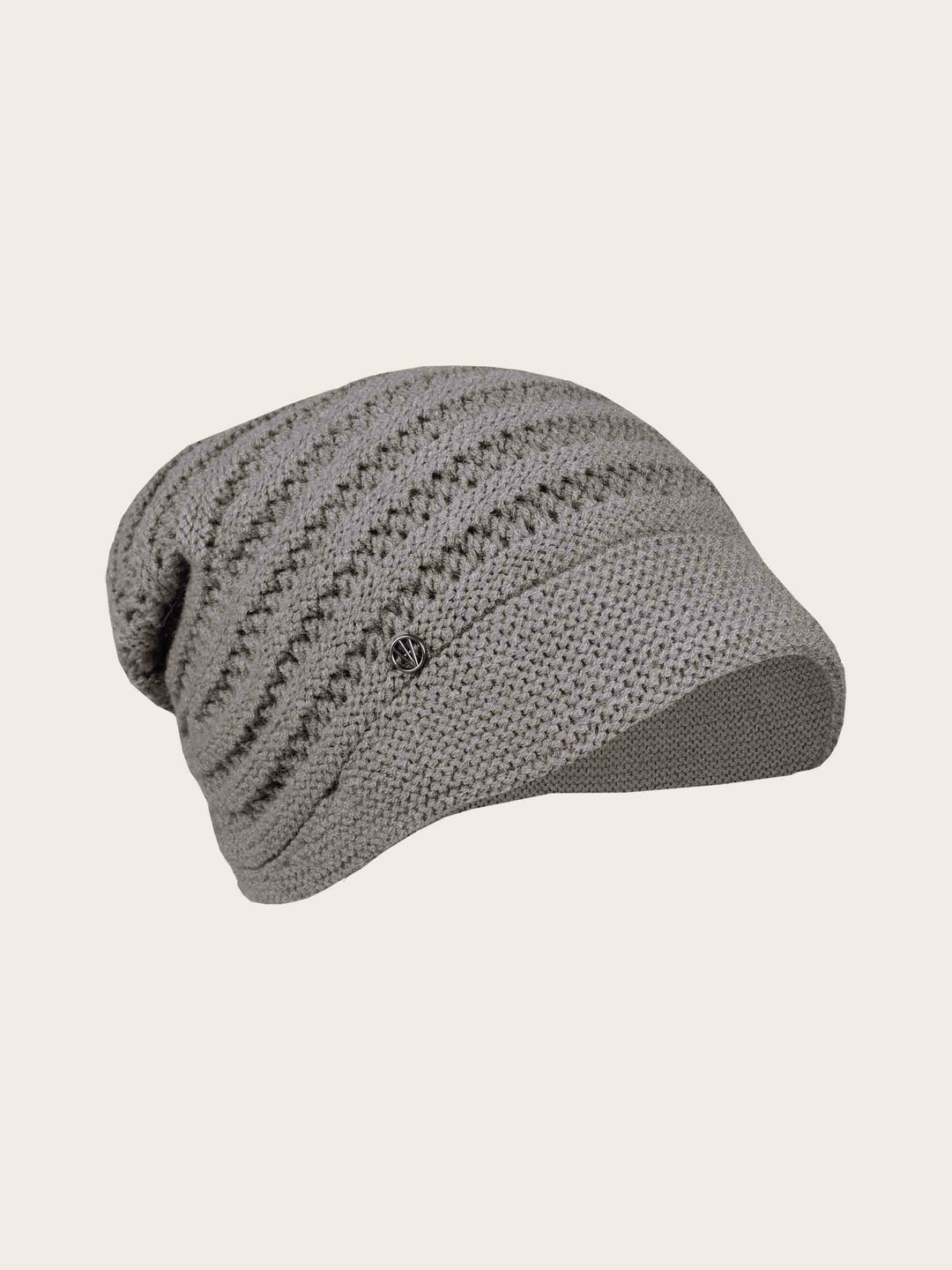 Breit gerippte Loevenich Mütze mit kleinem Schirm