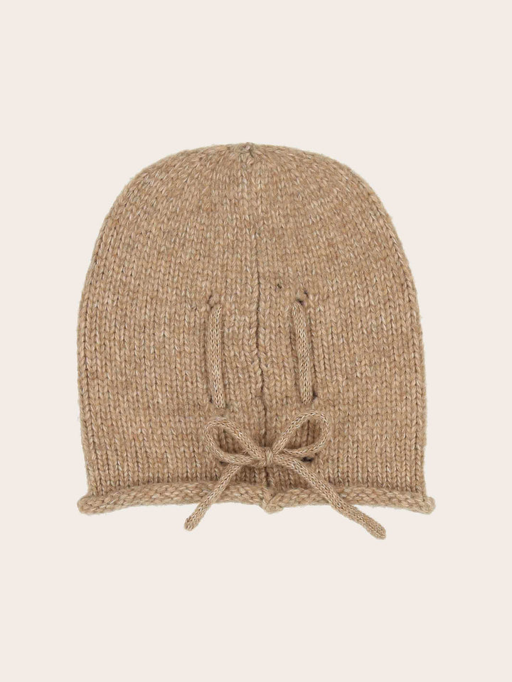 Gestrickte Loevenich Beanie mit hochgerolltem Rand