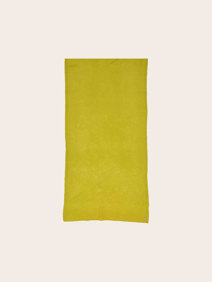 Einfarbiger Strickschal aus reiner Wolle