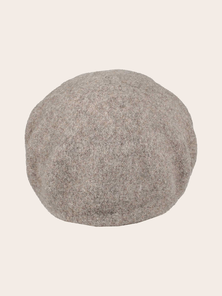 Loevenich Ballonmütze aus Wolle mit Schirm aus Lederimitat