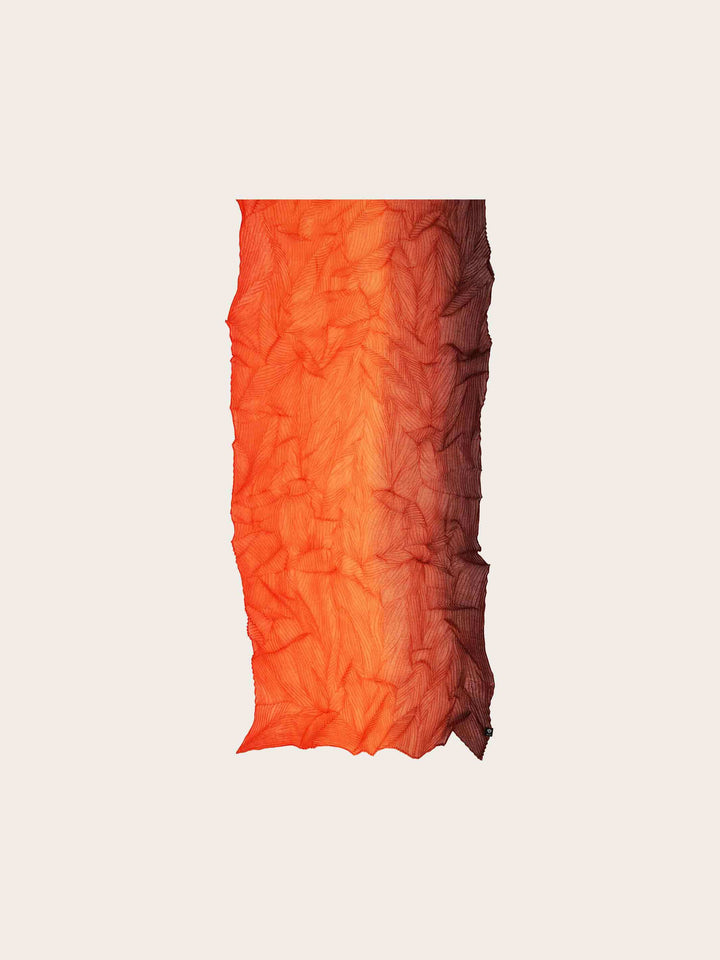 Plissee-Schal mit Farbverlauf