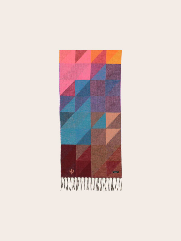 Cashmink-Schal mit geometrischem Design