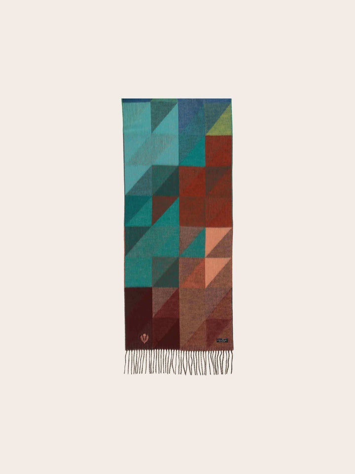Cashmink-Schal mit geometrischem Design