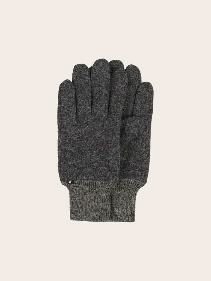 Melierte bugatti Handschuhe mit Signature-Flag