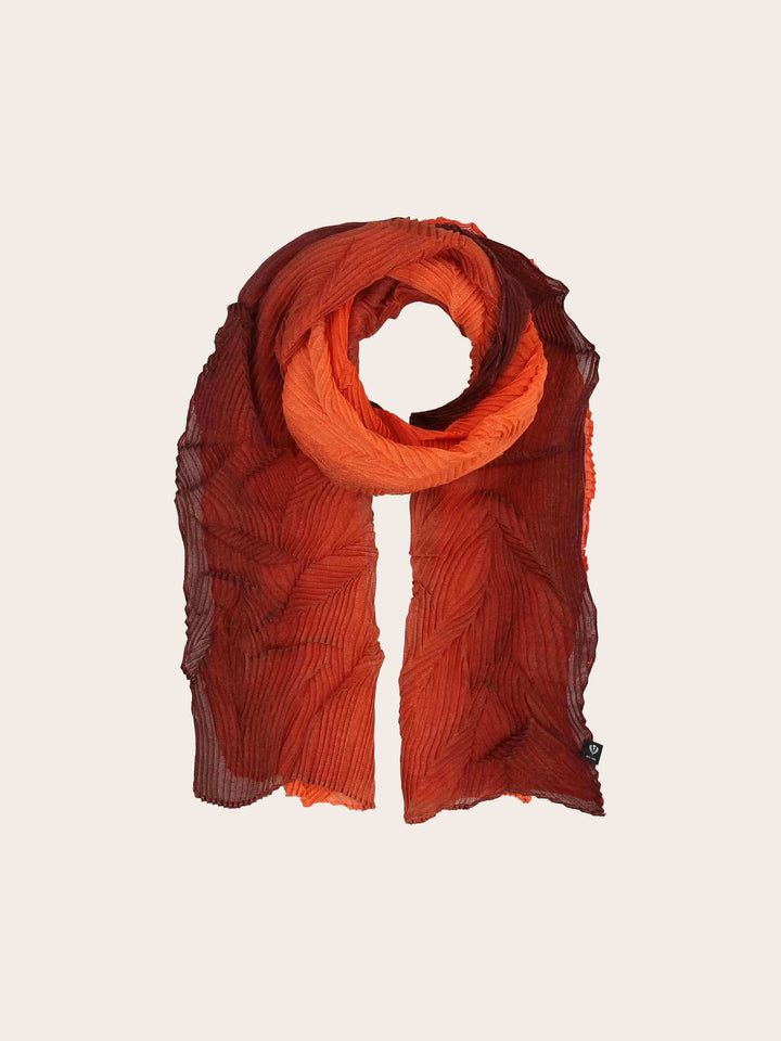 Plissee-Schal mit Farbverlauf