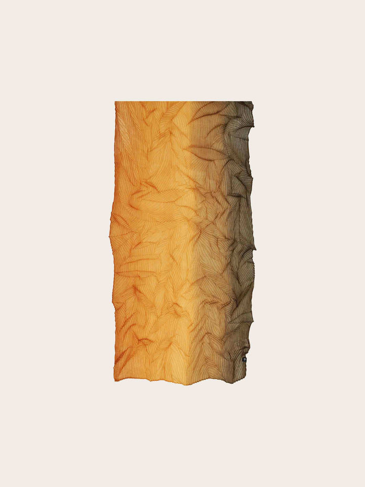 Plissee-Schal mit Farbverlauf