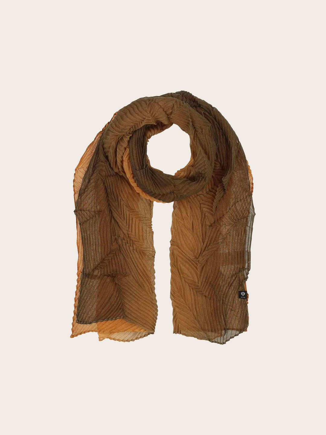 Plissee-Schal mit Farbverlauf