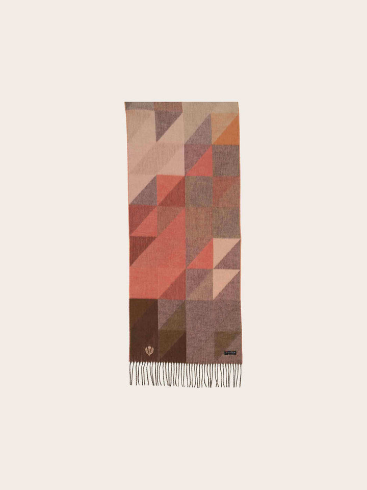 Cashmink-Schal mit geometrischem Design