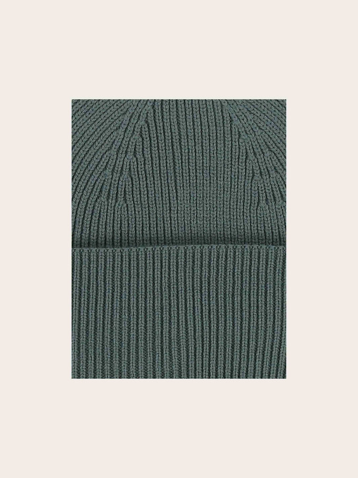 Einfarbige bugatti Beanie mit Signature-Flag