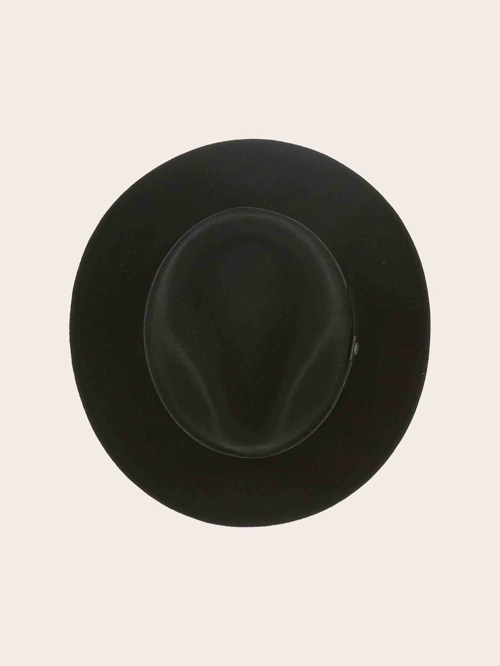 Wasserabweisender Fedora mit Lederband und bugatti-Label