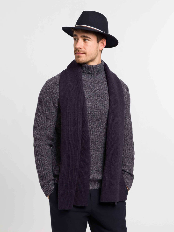 Wasserabweisender Fedora Hut mit bugatti-Flag und Filz-Optik