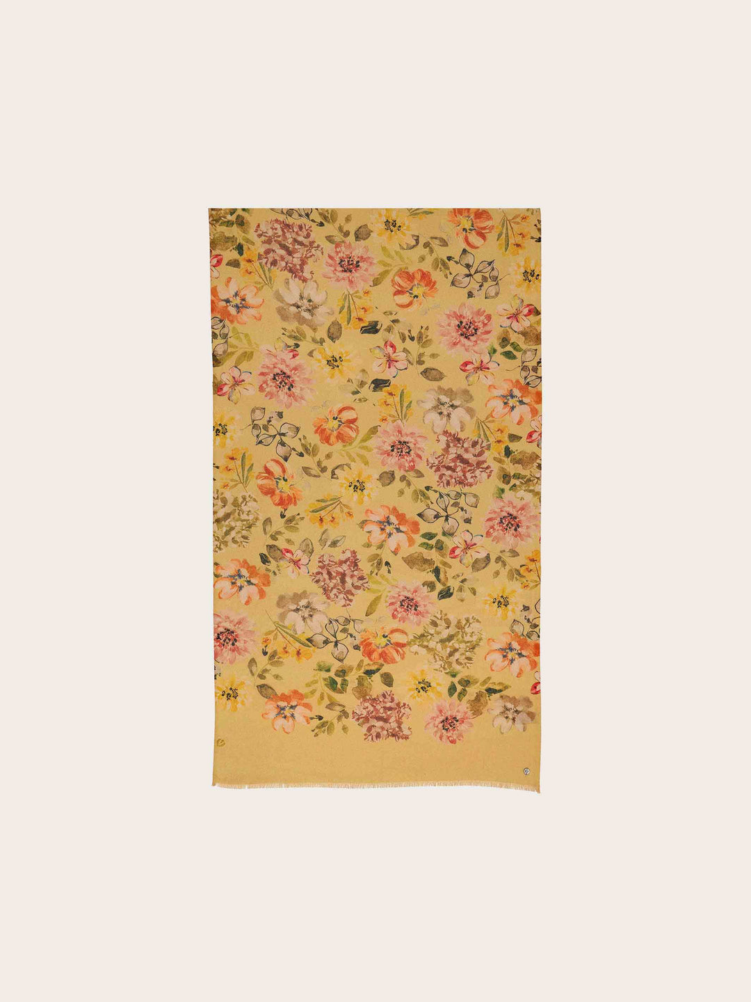 Glitzernder Doubleface-Schal mit romantischem Blumen-Print