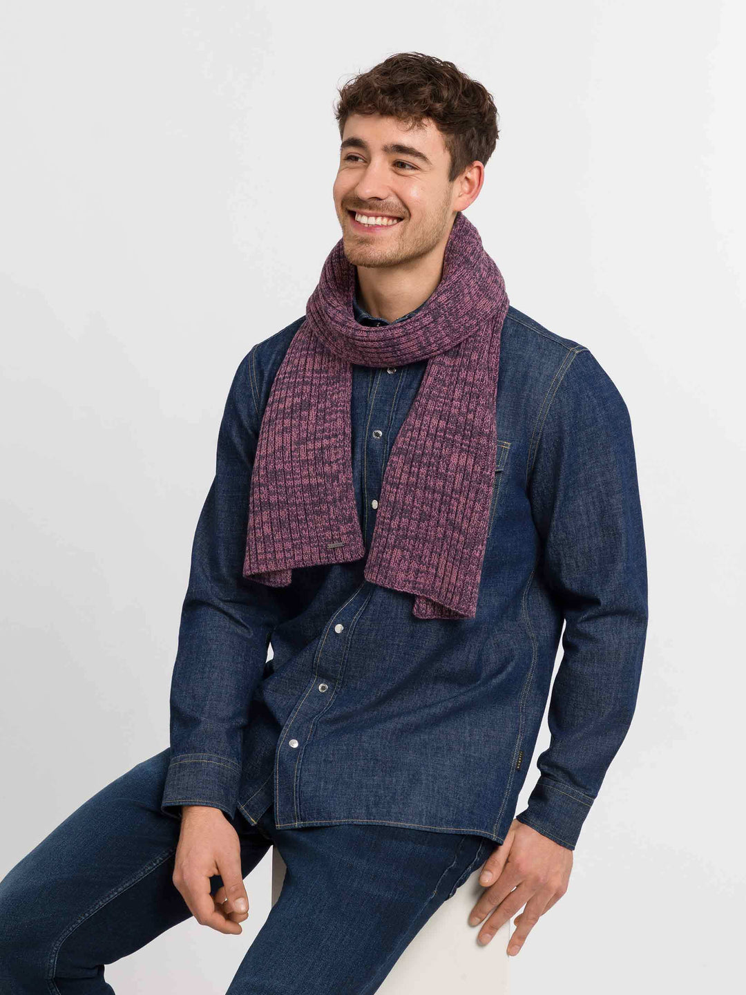 Zweifarbiger bugatti Strickschal