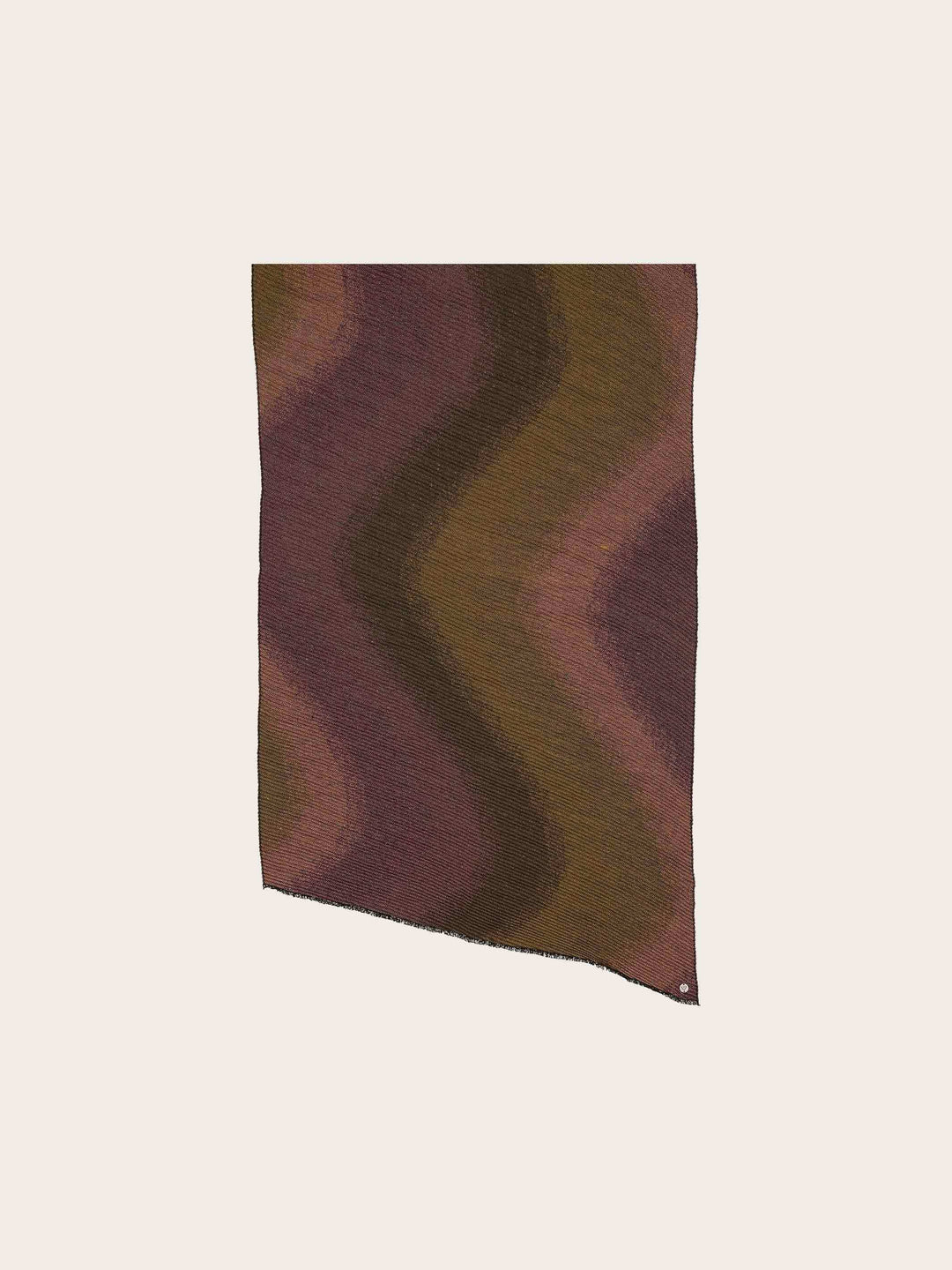 Glitzernder Plissee-Schal mit Wave-Design