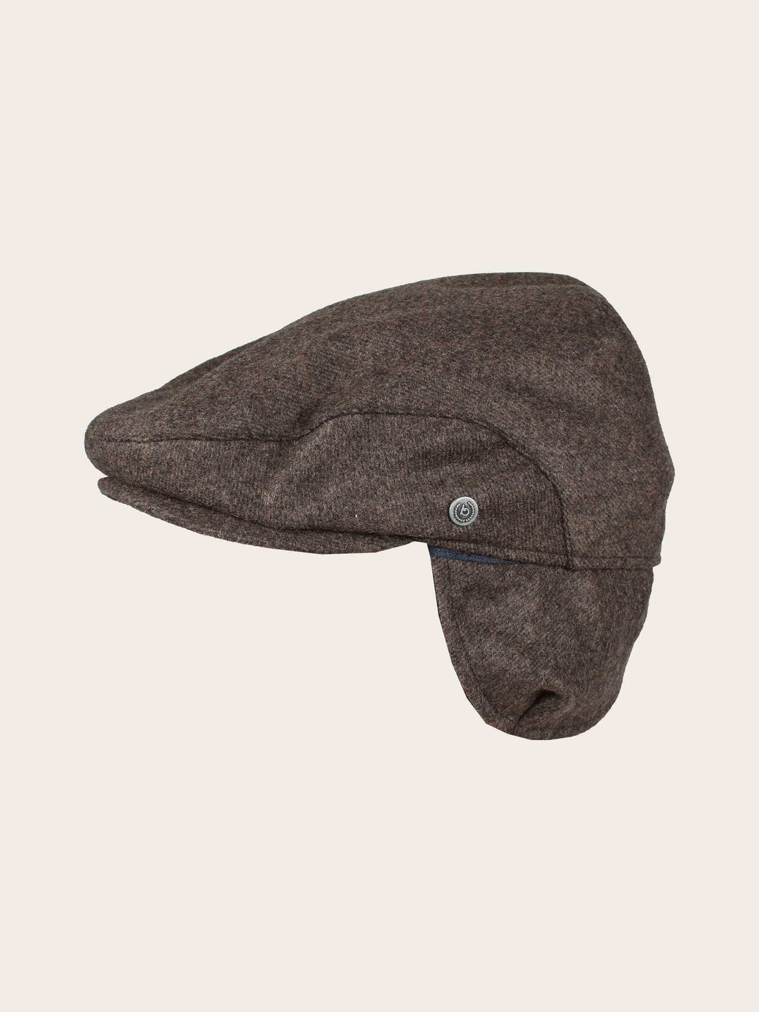 Einfarbige wetterabweisende bugatti Flatcap mit Ohrenklappen