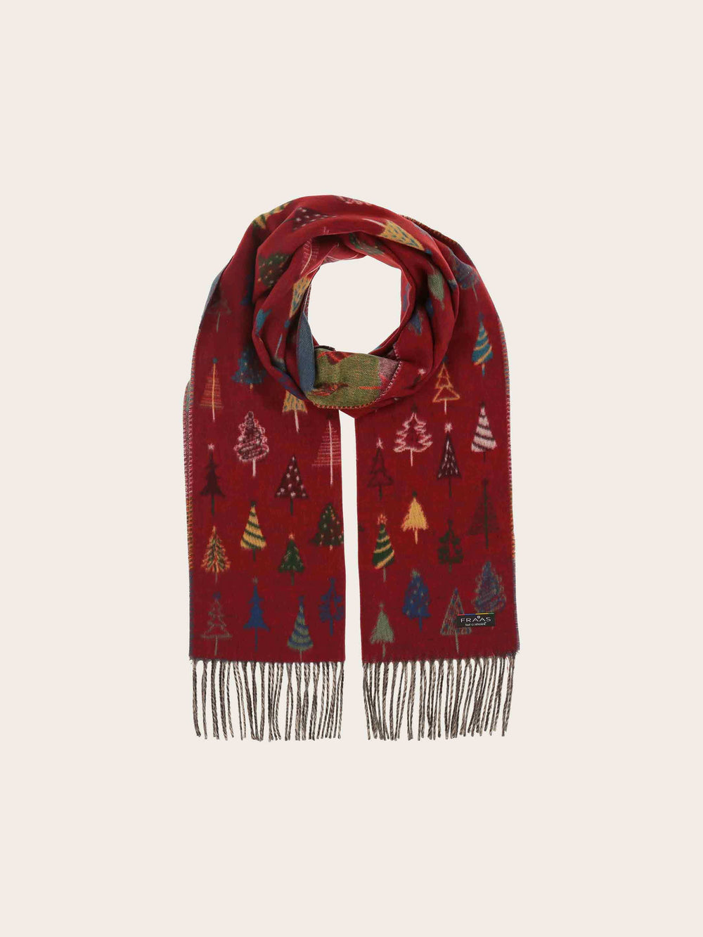 Cashmink-Schal mit Weihnachtsbaum-Design