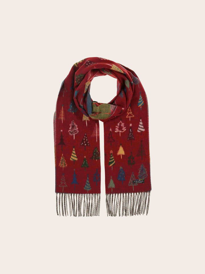 Cashmink-Schal mit Weihnachtsbaum-Design