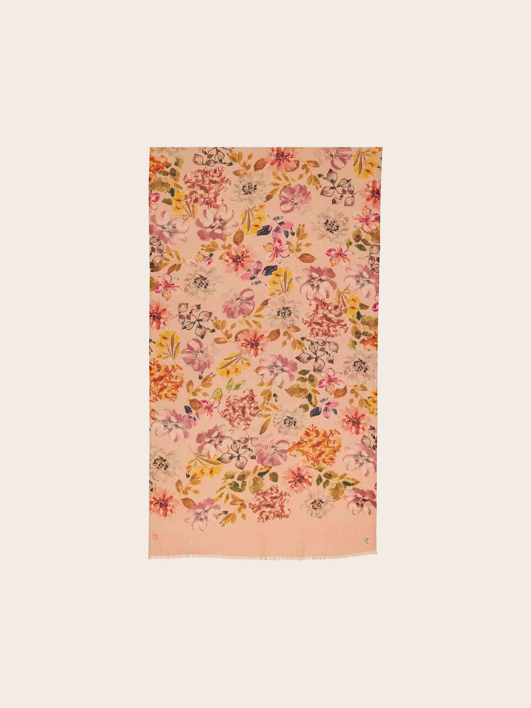 Glitzernder Doubleface-Schal mit romantischem Blumen-Print