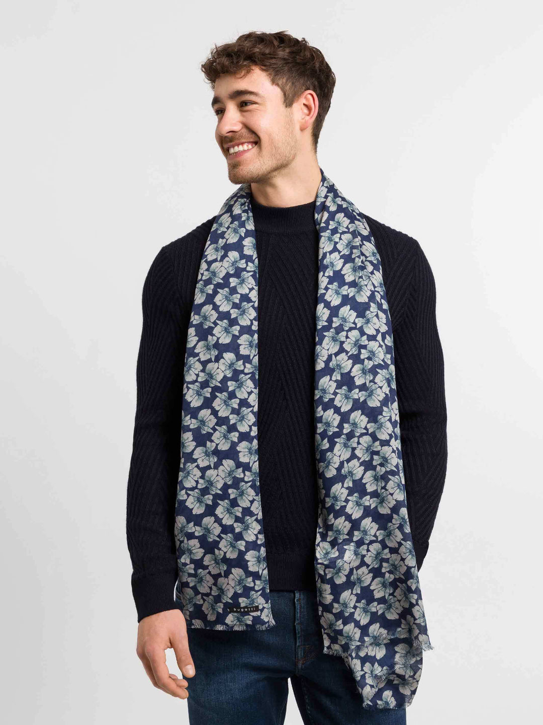 bugatti Schal mit Floral Print