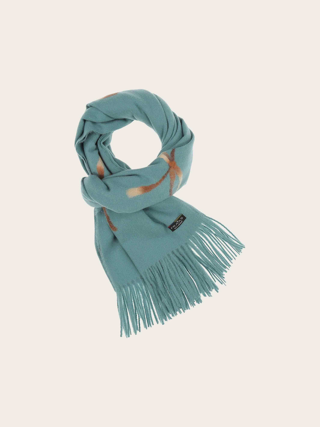 Cashmink-Stola mit eingestickten Schleifen aus Viskosemischung