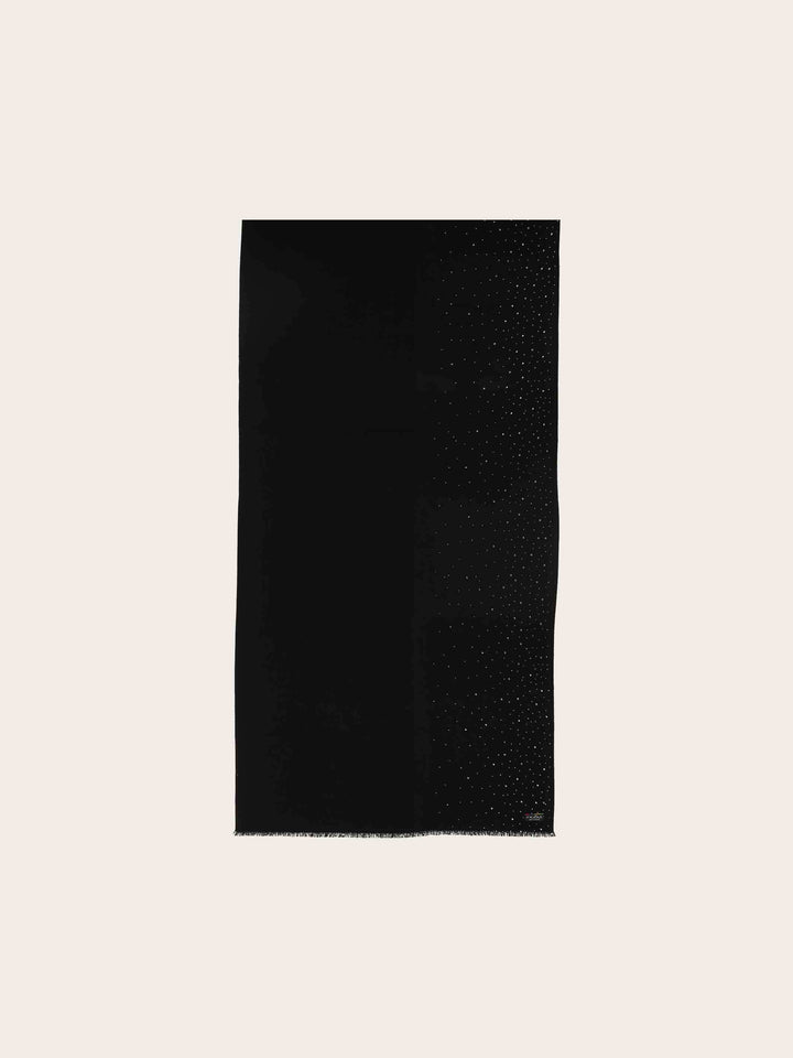 Elegante Cashmink-Stola mit Strass-Steinchen