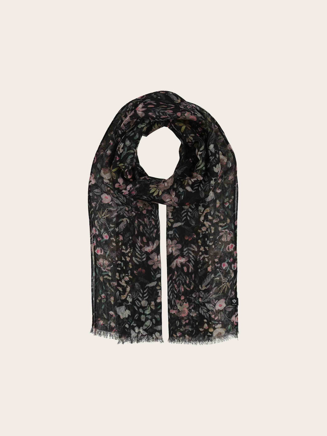 Schal mit zartem Blumen-Design