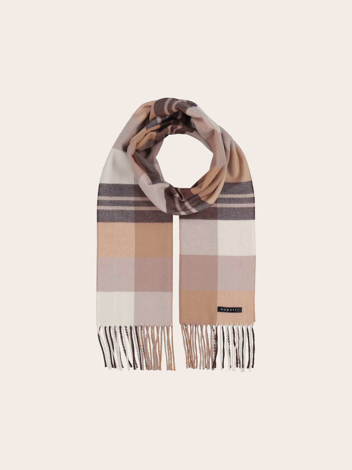 bugatti Cashminkschal mit Karomuster