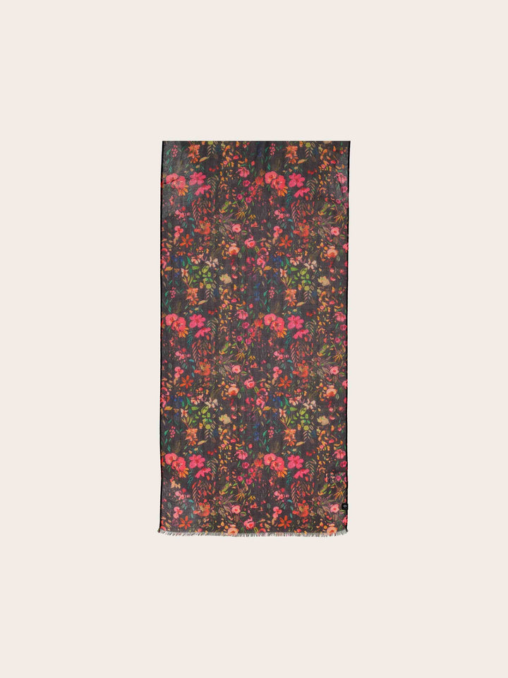 Schal mit zartem Blumen-Design