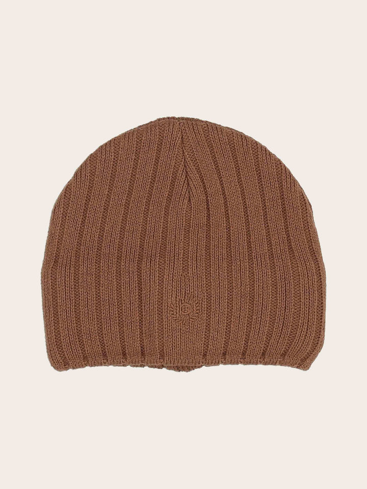 Einfarbige winddichte Beanie mit bugatti Logo