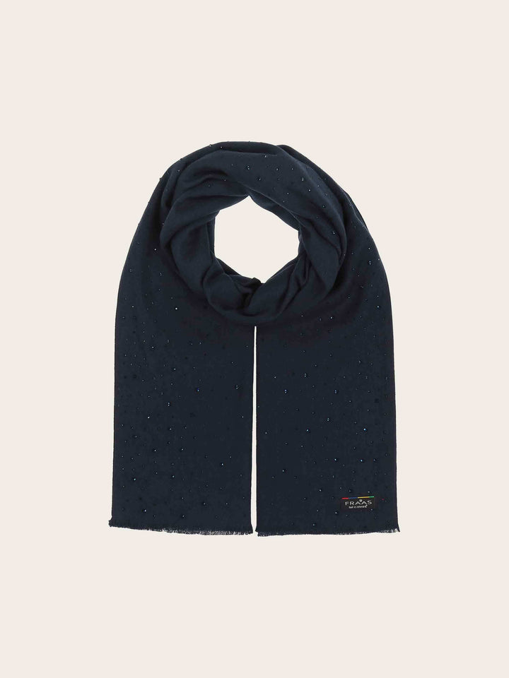 Elegante Cashmink-Stola mit Strass-Steinchen