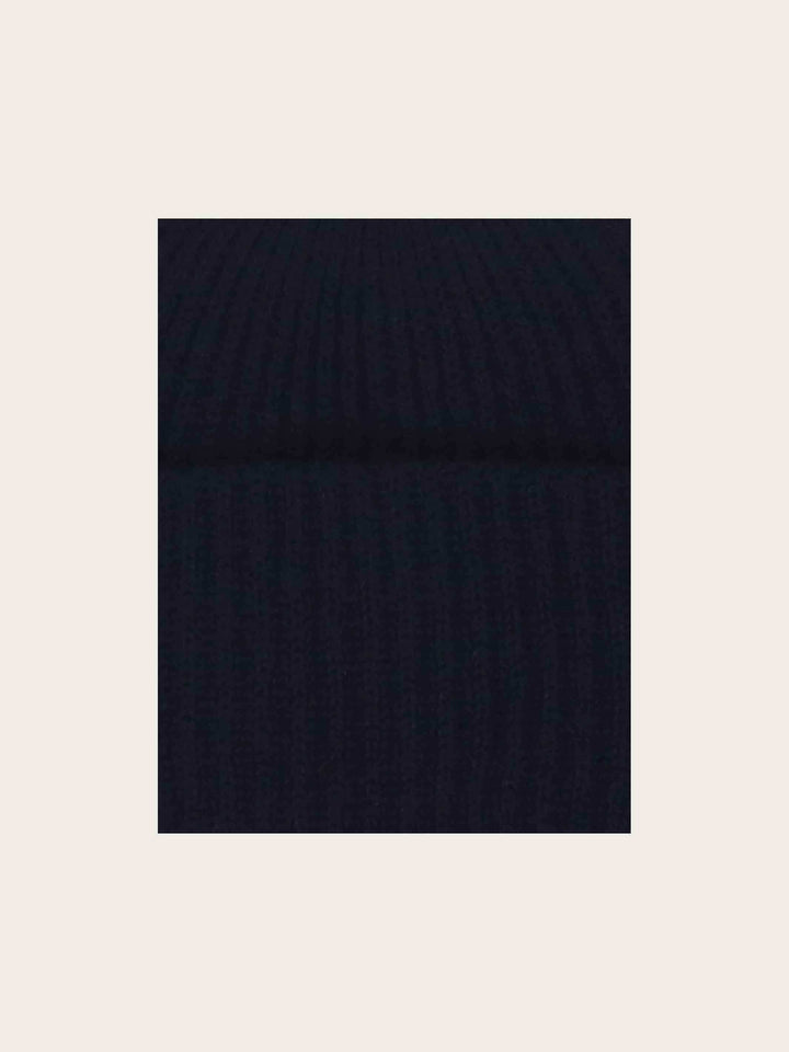 Grobstrick-Mütze aus reinem Kaschmir