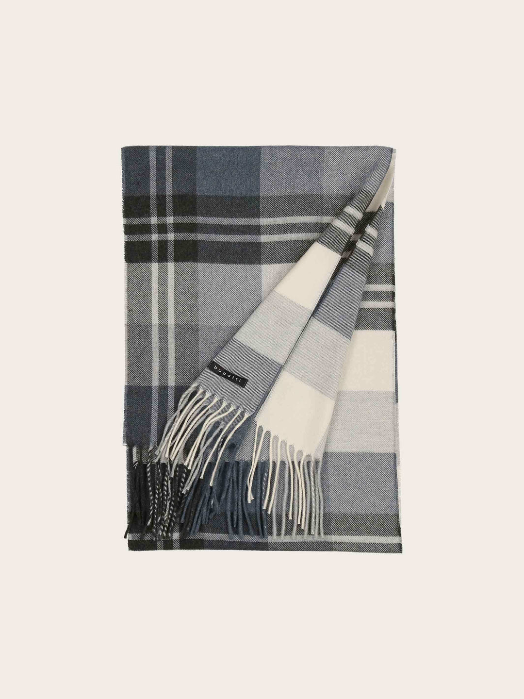 bugatti Cashminkschal mit Karomuster