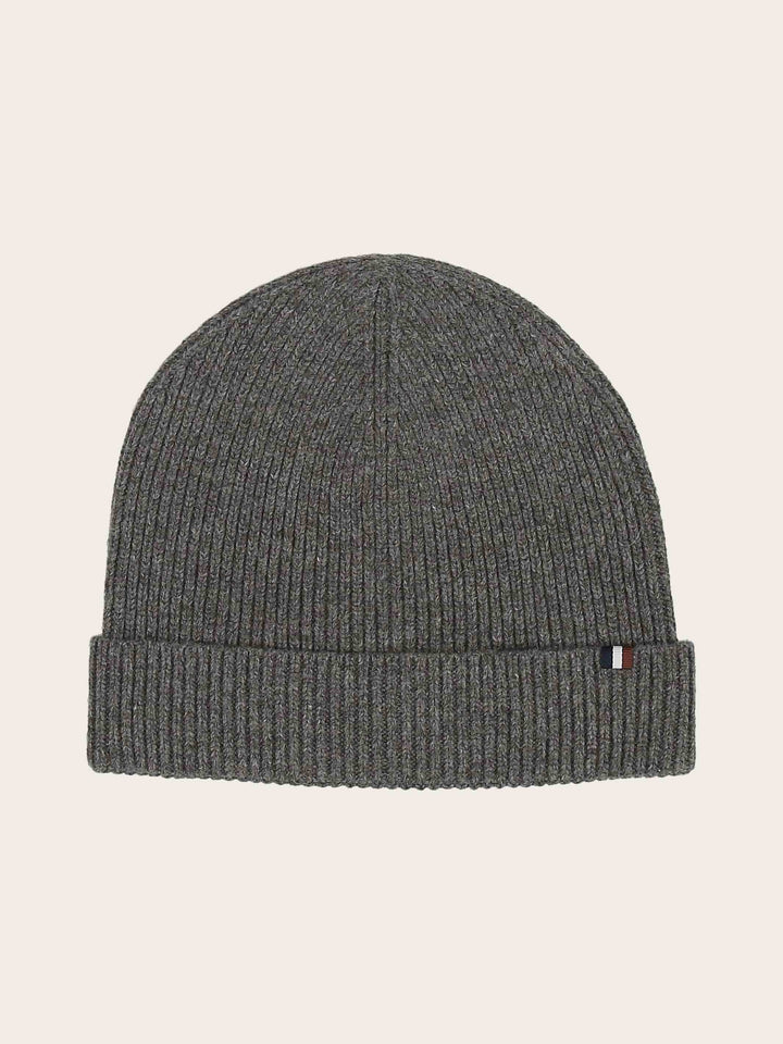 Einfarbige bugatti Beanie mit Signature-Flag