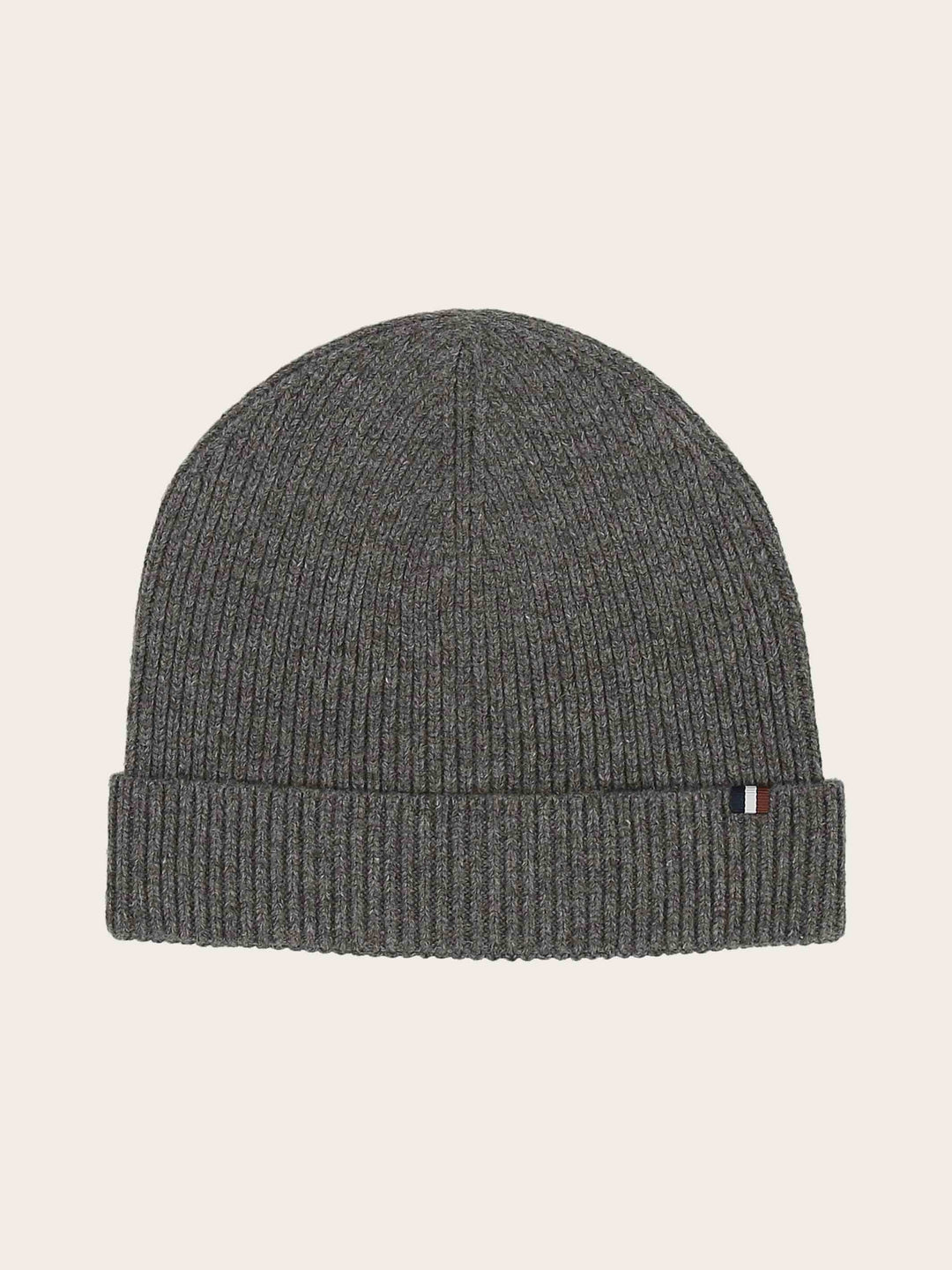 Einfarbige bugatti Beanie mit Signature-Flag