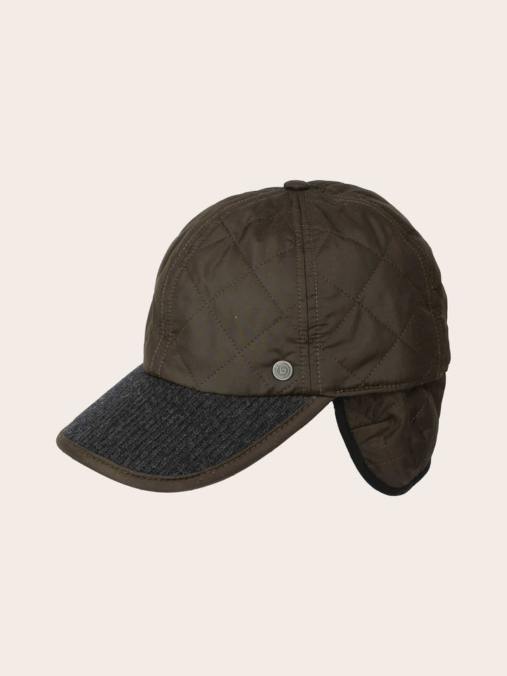 Einfarbige bugatti Puffer-Basecap mit Ohrenklappen