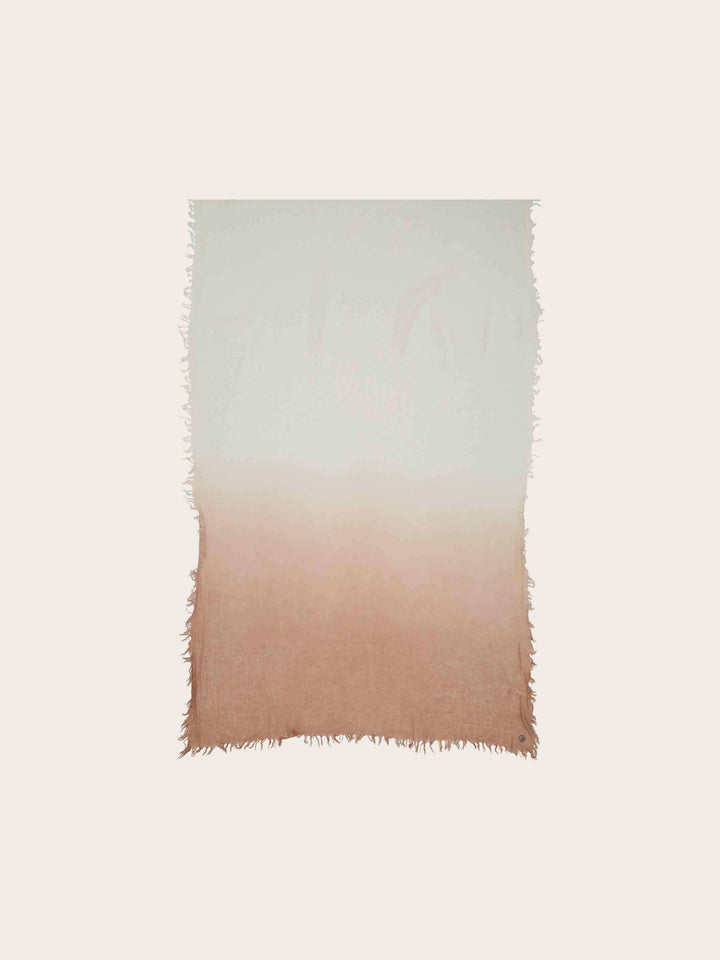 Wollschal im Ombré-Design