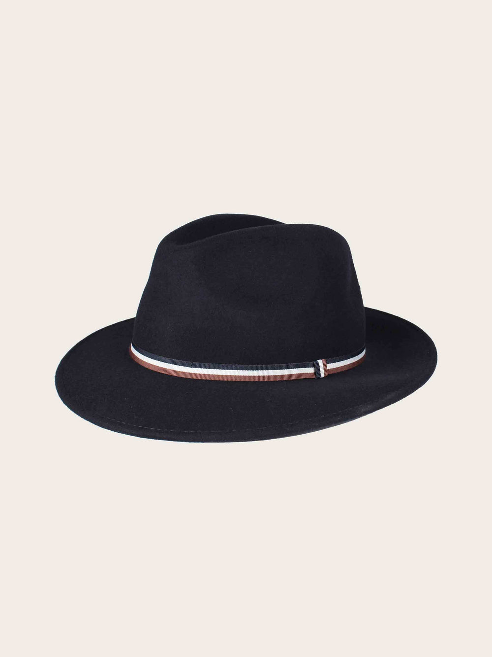 Wasserabweisender Fedora Hut mit bugatti-Flag und Filz-Optik