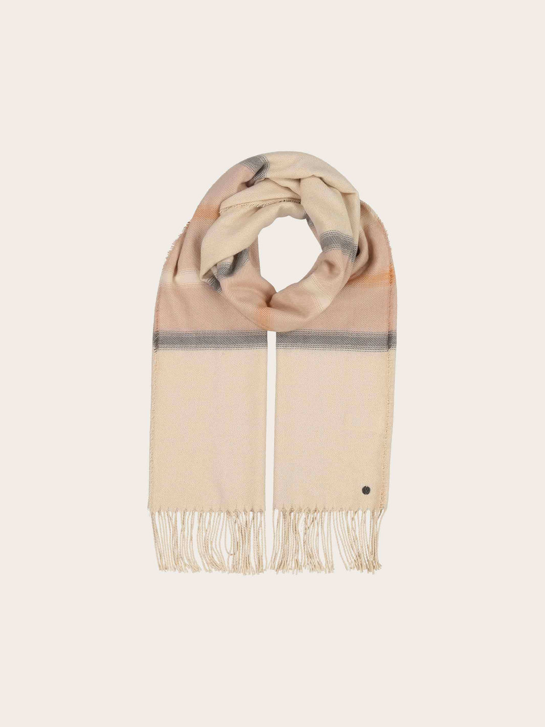 Glitzernder Schal mit Streifen-Design