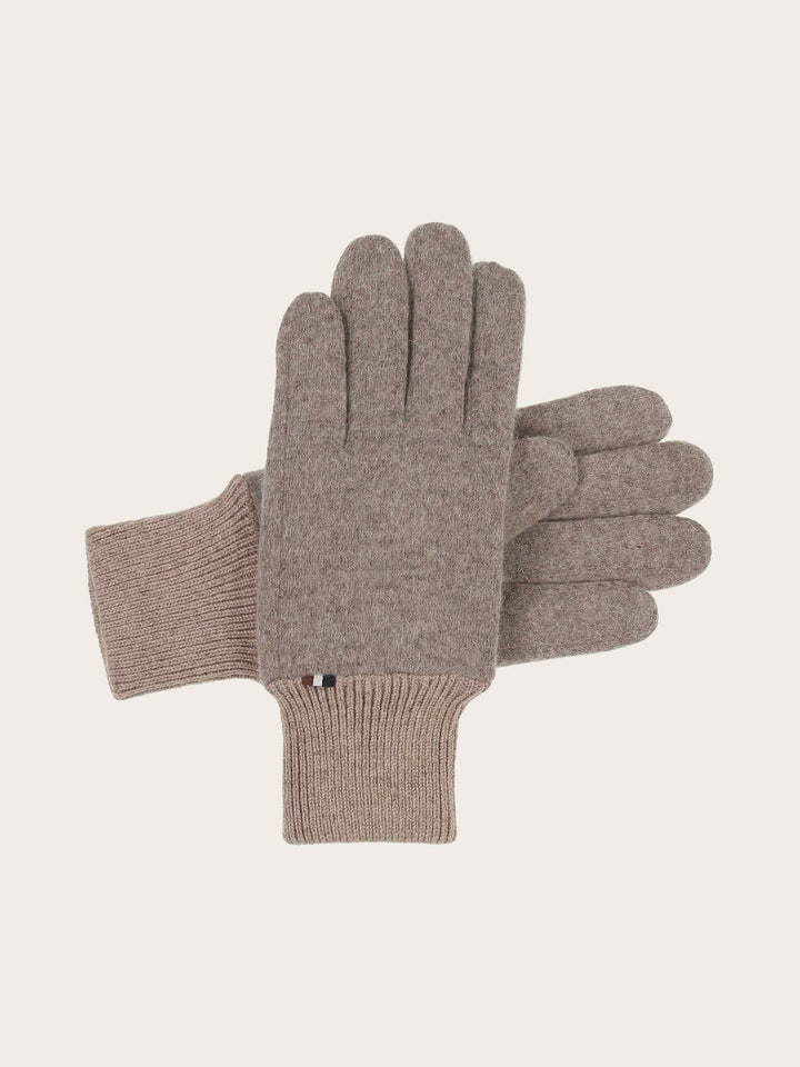 Melierte bugatti Handschuhe mit Signature-Flag