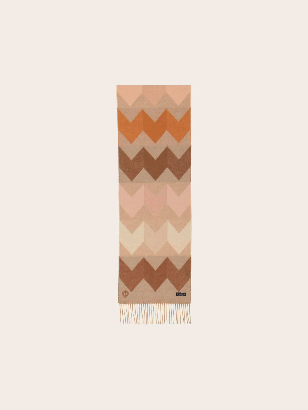 Cashmink-Schal mit mit grafischem Zickzack-Design
